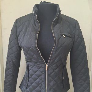 Zara Black Quilted Puffer Jacket